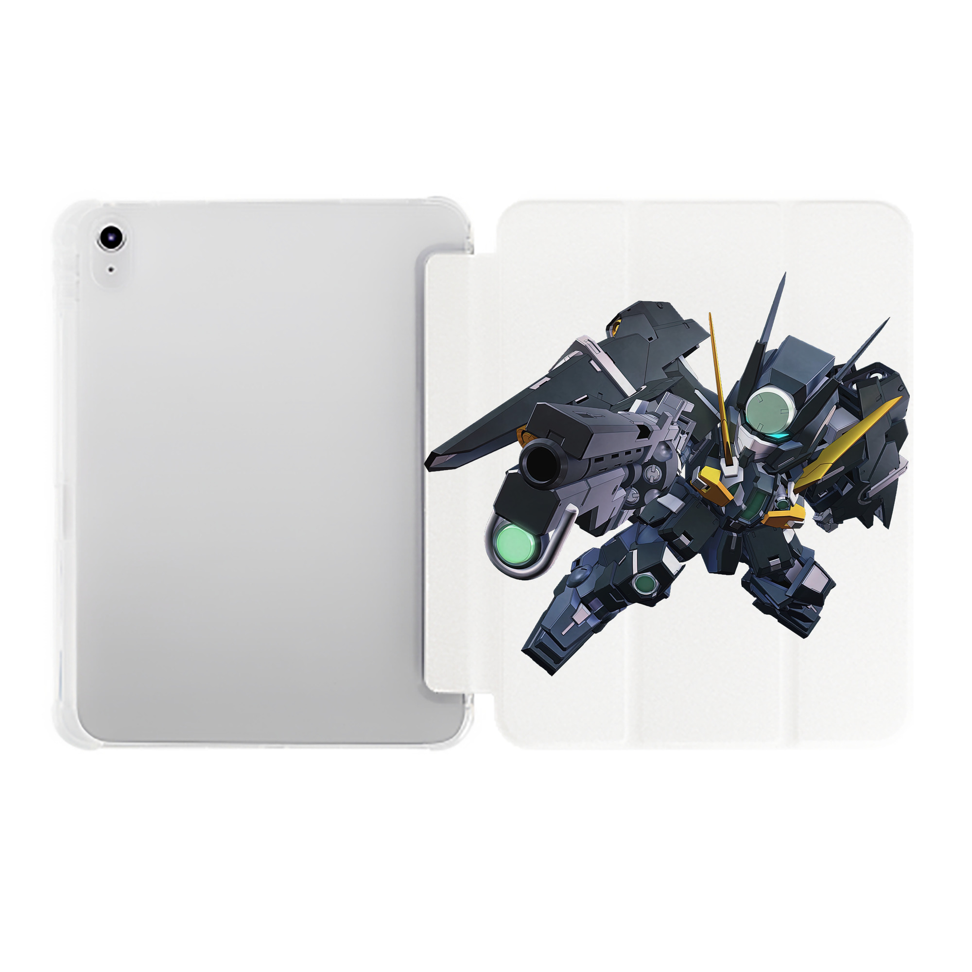 （画像用） 機動戦士ガンダム Mobile Suit Gundam IPad ケース ペン収納付き 三つ折りスタンド PUレザー×シリコン 対応機種9.5/10.5/10.9インチ